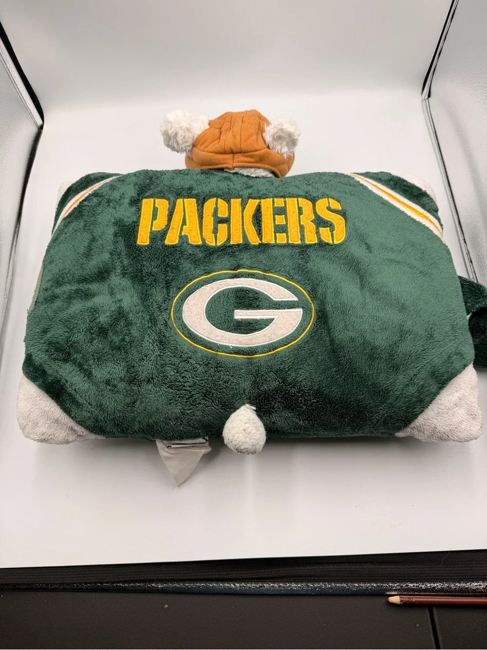 My Pillow Pets Green Bay Packers NFL Pro Football Iconic Plush Bear Large 18”